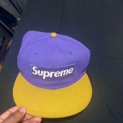 Supreme purple and yellow fitted hat pick up only !!