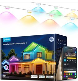 Govee Permanent Outdoor Lights 2, 150ft RGBIC Outdoor Lights with 100 Modes
16 Million Colors, IP67 Waterproof for Outdoor, Roof, Eave, Patio, Deck, P