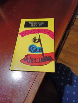 Birthday Book July 12th