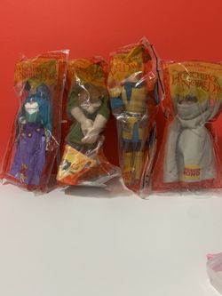 1996 Burger King Toys - HUNCHBACK OF NOTRE DAME PUPPETS - Mint Set (4) 