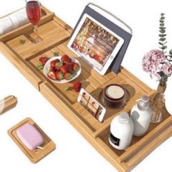 Bath Caddy Tray for Bathtub