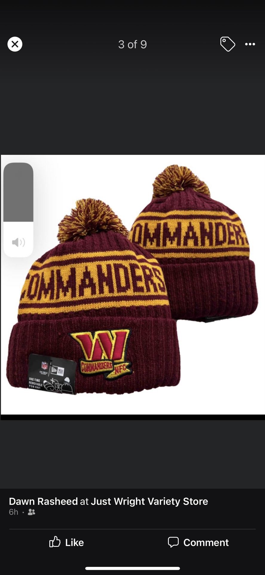 Washington commanders hat