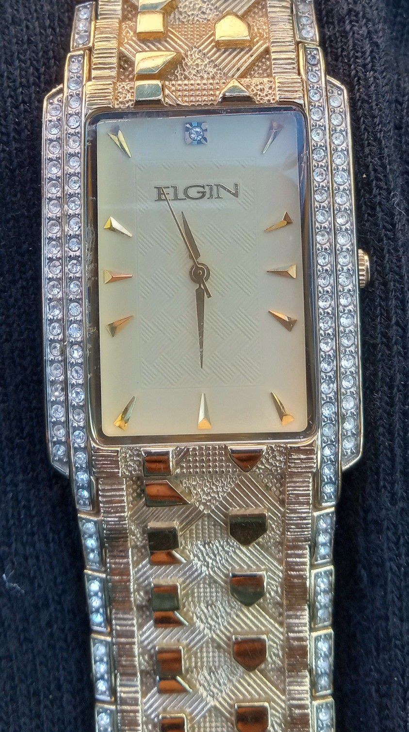 Gold With Diamonds Watch