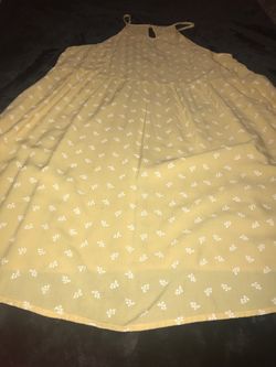 Summer dress yellow size large