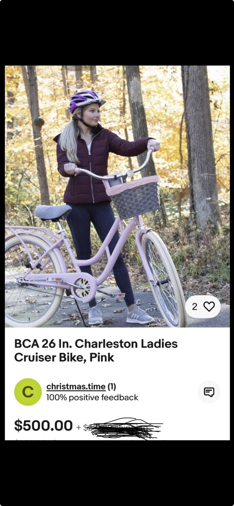 BCA 26 In. Charleston Ladies Cruiser Bike, Pink