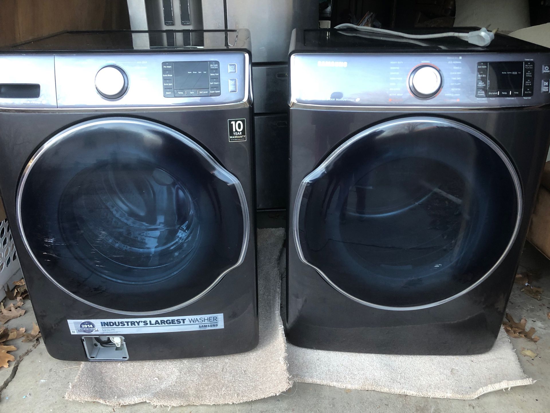Samsung 5.4 cu ft. Front load washer and dryer