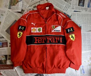 Ferrari Embroidered Racing Puffer Jacket
