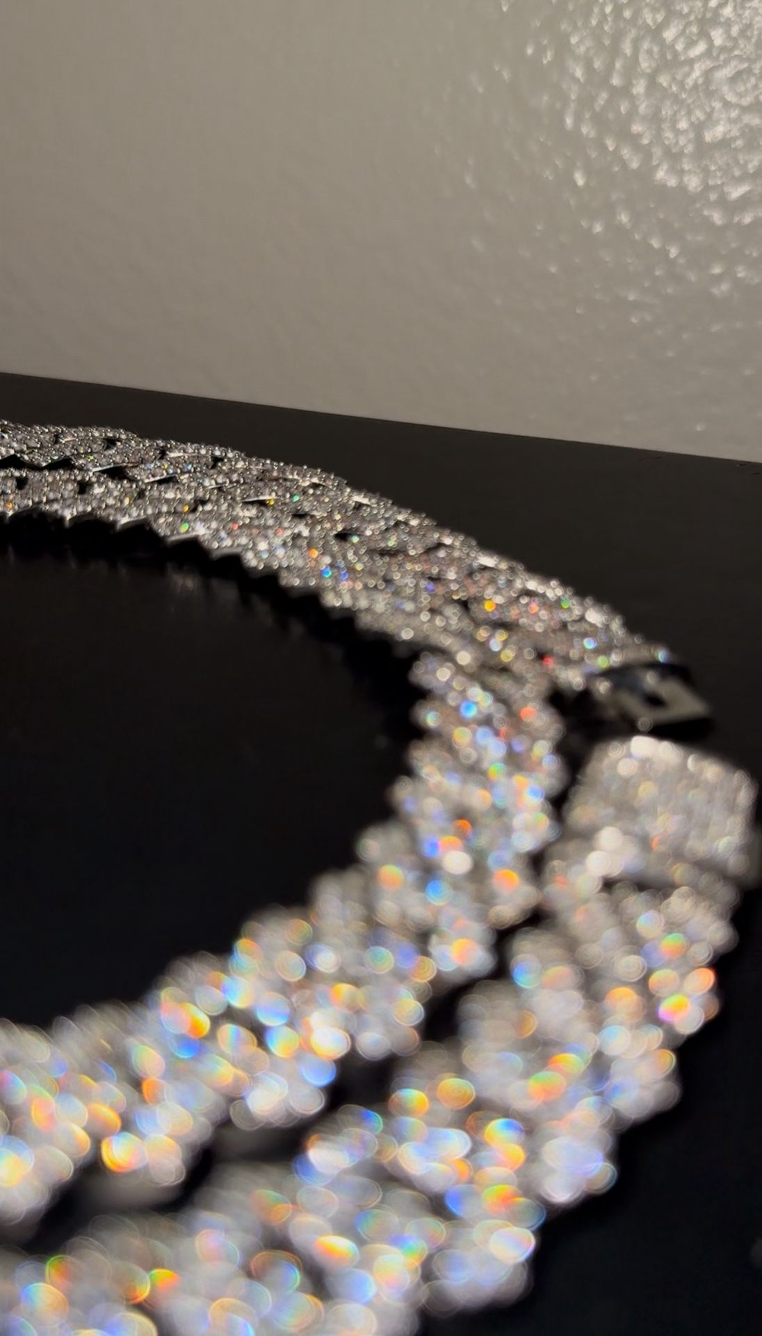 Diamond Cuban Chain And Bracelet Set