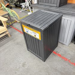 Package Delivery Box for Outside with Sign, 48 Gallon Storage with Lockable Secure, Large Double Wall Resin Outdoor Package Delivery Waterproof