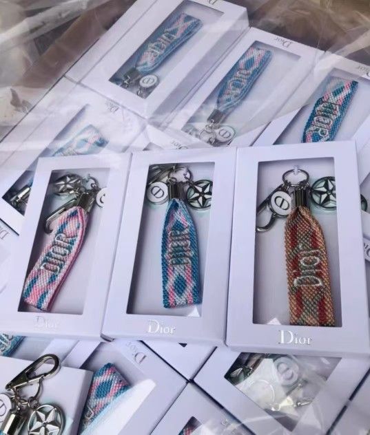 Dior beauty counter giveaway! Braided Metal Car Keychain Three Colors Available Book Bag Pendant Accompanying Gift
