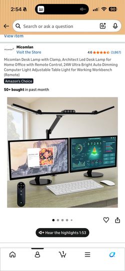 Desk Lamp with Clamp