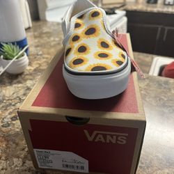 Sunflower Slip On Vans 