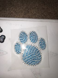 Diamond Paw Patch Iron On
