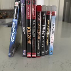 6 Ps2 Games W/ 1 Nintendo Cube Sims Game I’m Throwing For Free