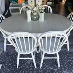 Refurbished Dining Table And Chairs 