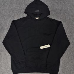 Black Essential Hoodie Medium