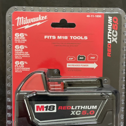 Milwaukee, M 18 5.0 battery new