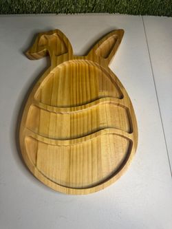 Wood Easter platter! Brand new