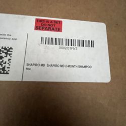 SHARPIRO MD SHAPIRO MD 2 MONTH SHAMPOO