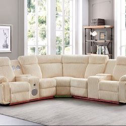 ✨CORDUROY  POWER RECLINER (CREAM COLOR)