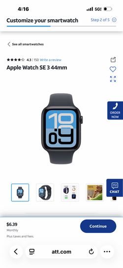 Apple Watch SE 3 44mm block