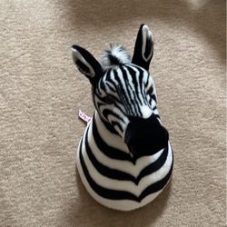 Fake Stuffed Zebra Head 