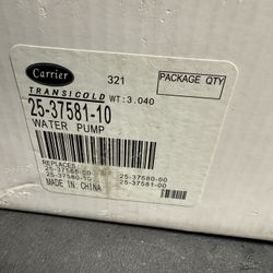 Carrier Water Pump 25-37581-10