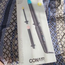 Conair 3 Piece Curler New With Protector Glove 
