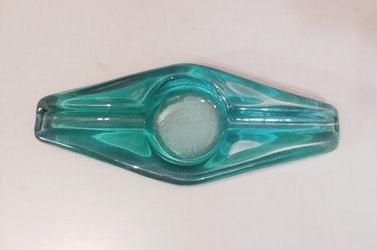 Heavy Glass Cigar/Cigarette Ashtray