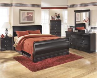 New 4 Pc Queen & King Size Bedroom set (Queen and King Bed Frame, dresser, mirror, nightstand, chest, mattress, box available