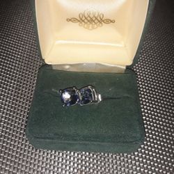 Sterling Silver Genuine Tanzanite Mystic Quartz Earrings .925 4.20 Carat