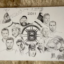 Boston Bruins 2011 Stanley Cup Champion Original Painting