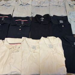 16 Camisas Escolares Size 14/16 Niños 