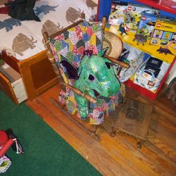 Antique Kids Rocking Chair