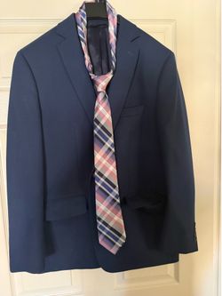 Navy blue suit