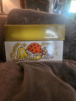 Vintage 70s Recipe Box. So Cute!