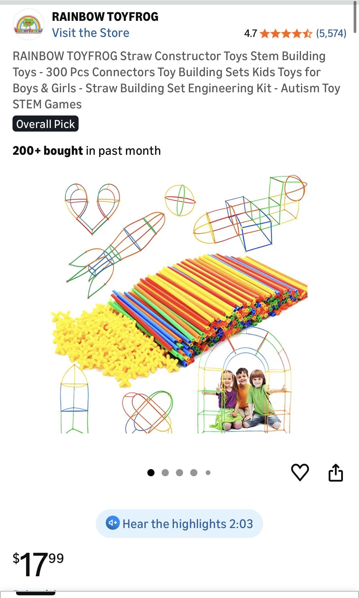 Straw Connecter STEM Toys