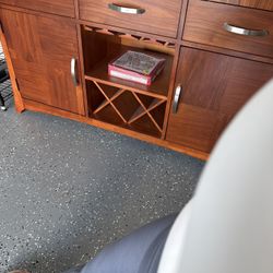 New City Furniture Dining Buffet / Sideboard with Wine Rack – Solid Wood