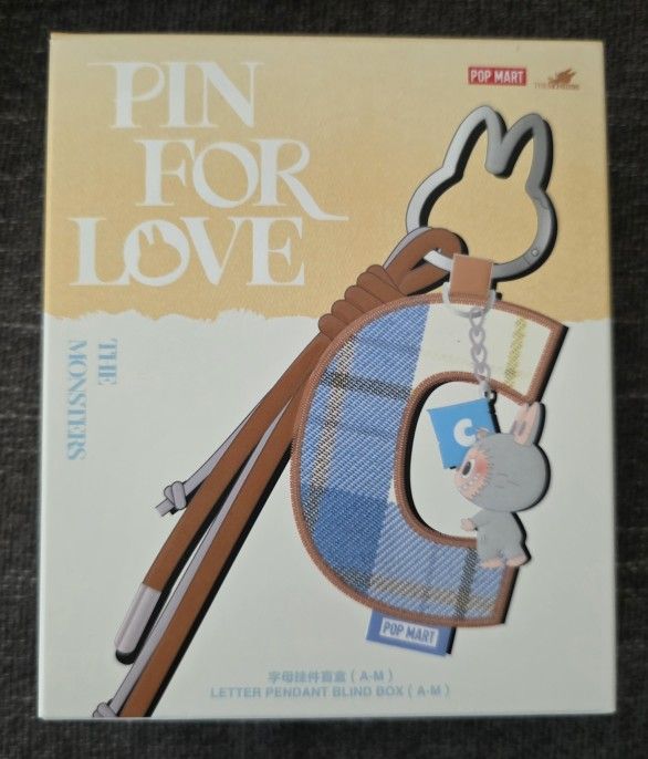 LABUBU POP MART PIN FOR LOVE (A-M) *NEVER OPENED*