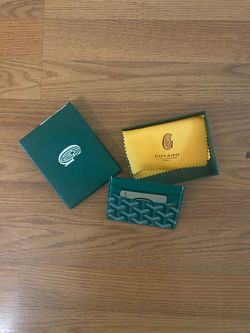 Designer Green Card Holder Wallet