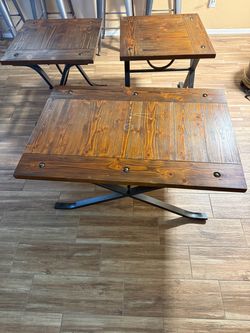 Coffee table and end tables