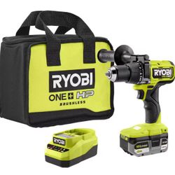 ONE+ HP 18V Brushless Cordless 1/2 in. Hammer Drill Kit 4.0 Ah HIGH PERFORMANCE Battery, Charger, and Bag