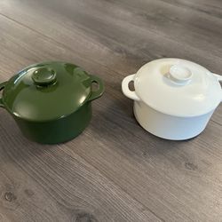 Mini Round Ceramic Cocotte Set (Brocc Your Body)