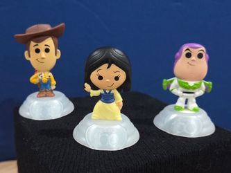 McDonald's Disney 100th Anniversary Happy Meal collection released in 2023 set of 3 figurines 2.5" tall