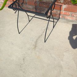 Mlack Rectangle Small Metal Table