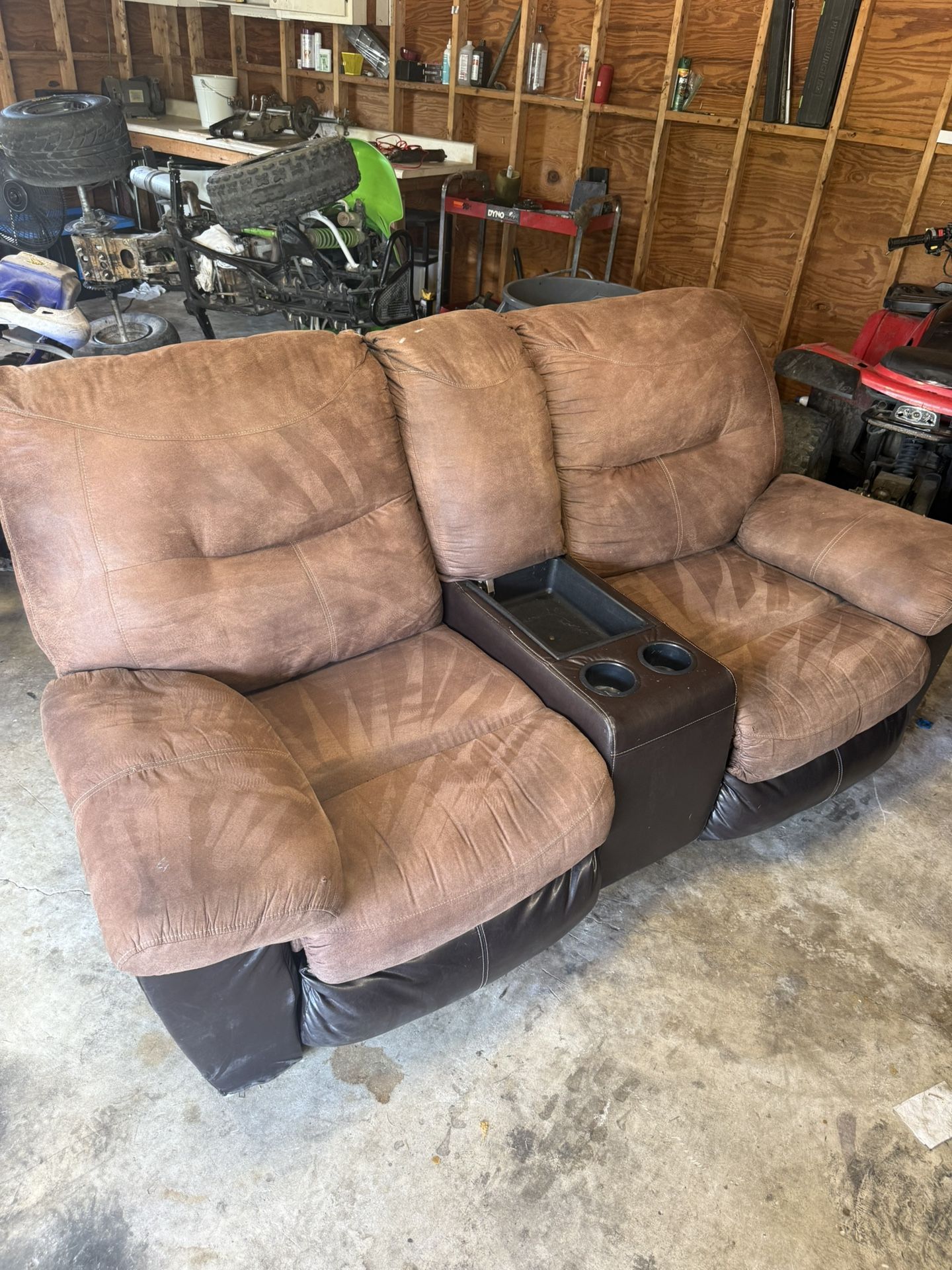 Brown Reclining Couch