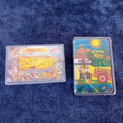 Puerto Rico and Costa Rica Playing Game Cards