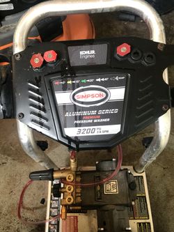 Simpson 3200 psi pressure washer.