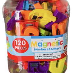 Play Right 120 Piece Magnetic Numbers And Letters
