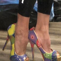 7.5 Colourful Heels With Platform 👠/7.5 Tacones Con Plata Forma